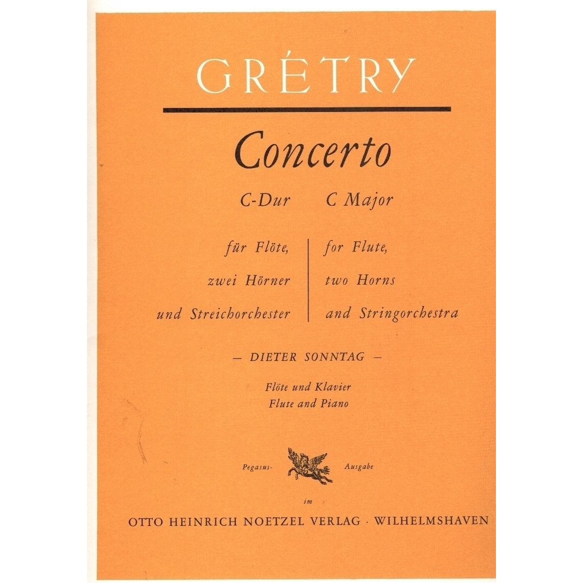 Gretry- Concerto in C Major for Flute and Piano