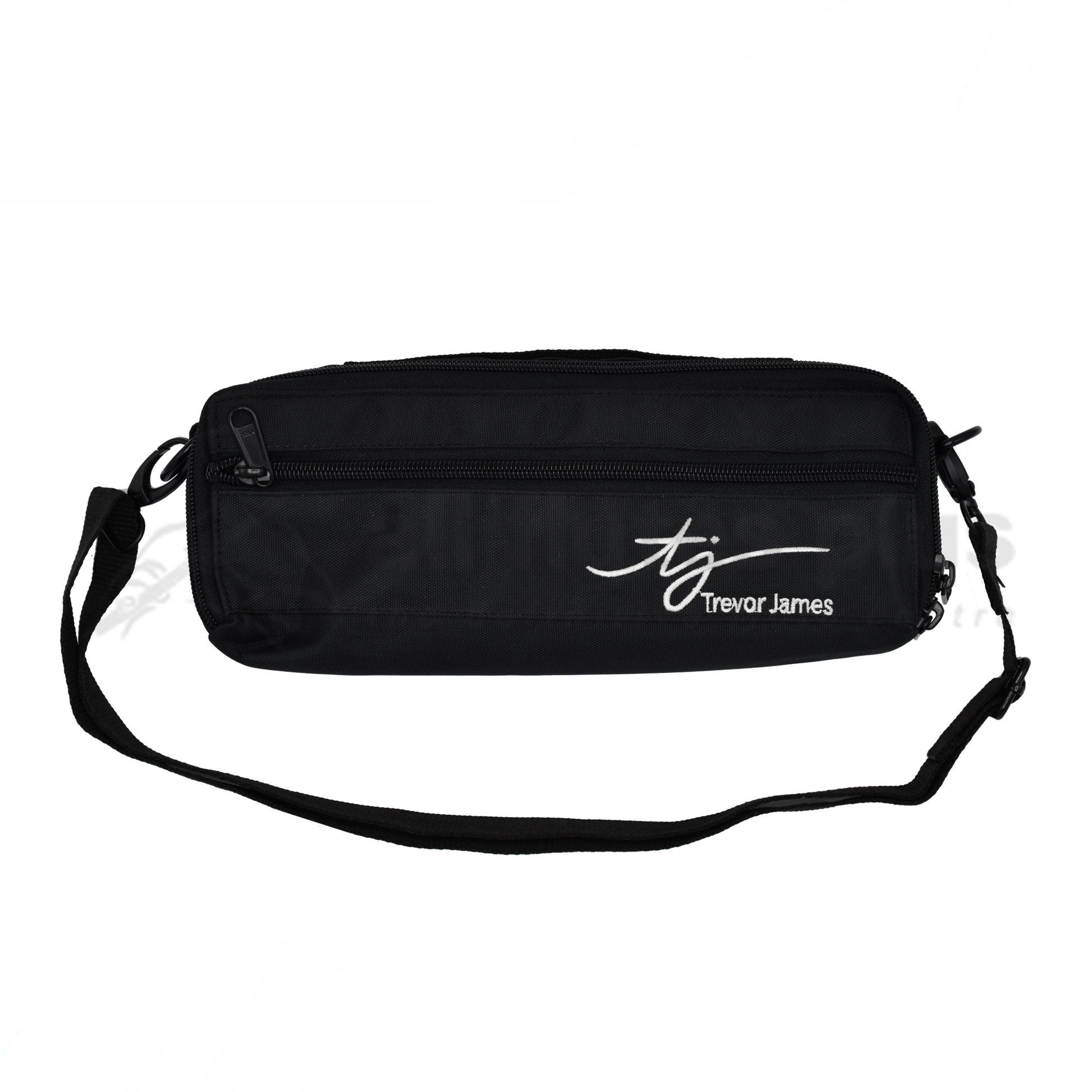 Black Trevor James piccolo outer case with shoulder strap