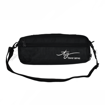 Black Trevor James piccolo outer case with shoulder strap