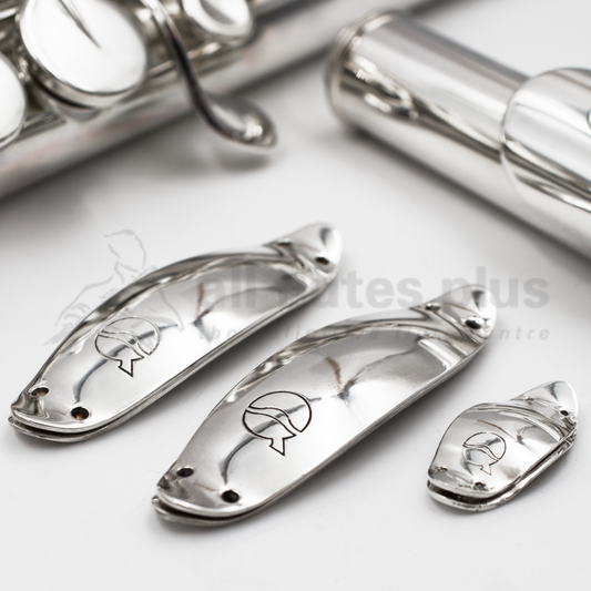 Three lefreQue sound bridges for piccolo, flute and alto flute
