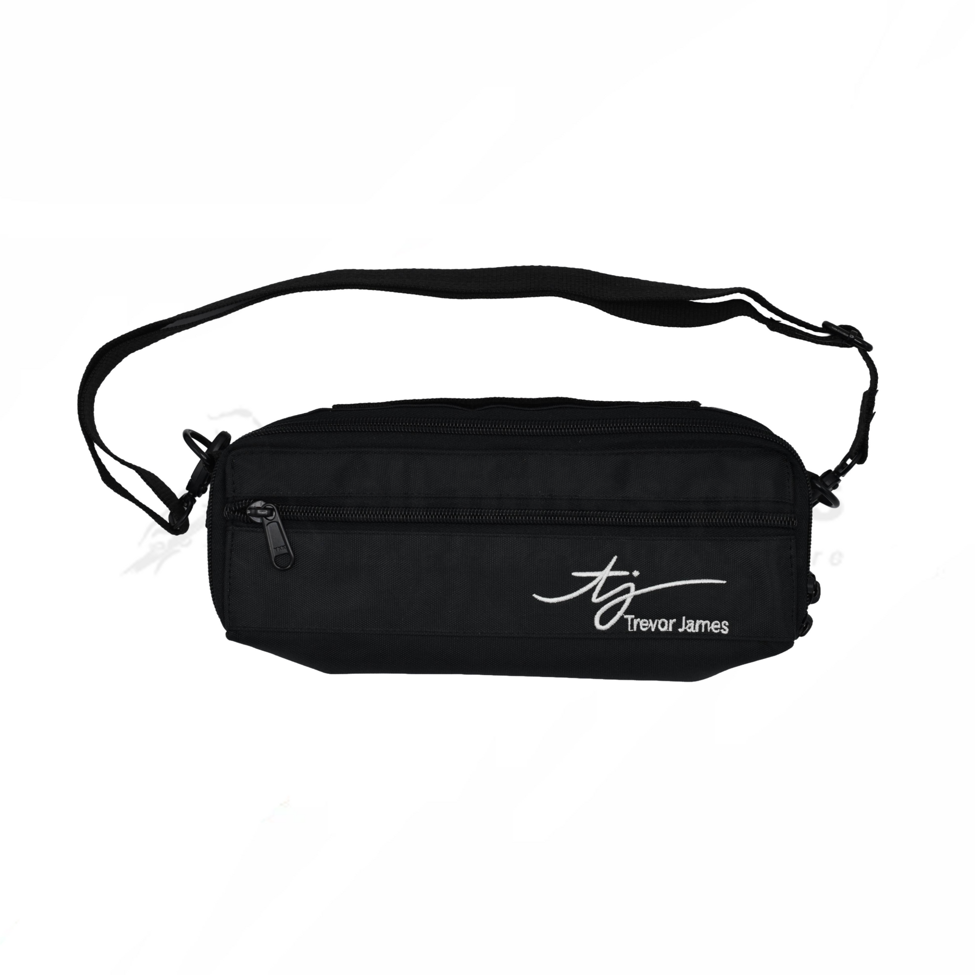 Black Trevor James piccolo outer case with shoulder strap