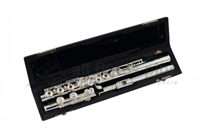 Altus A11 Flute set in an open case showing the whole flute