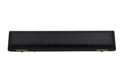 Black flute hard case cover closed 