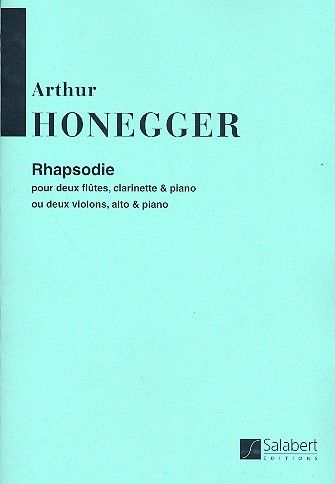 Honegger- Rhapsodie for Two Flutes, Clarinet and Piano