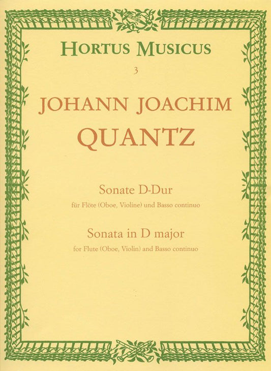 Quantz- Sonata D major for Flute and Piano