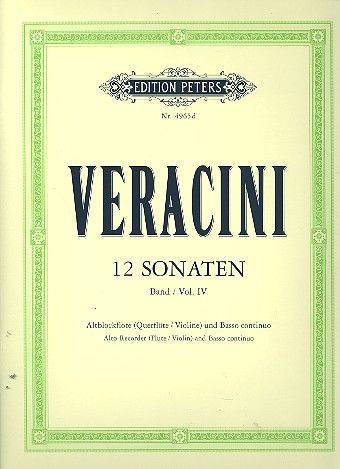 Veracini- 12 Sonatas for Flute and Basso Continuo