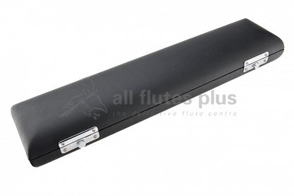 Black flute hard case cover closed 