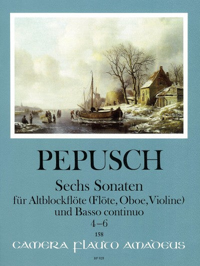 Pepusch- Six Sonatas for Flute and Basso Continuo (Amadeus)