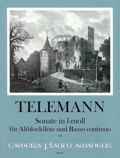 Telemann- Sonata in F Minor TWV41:f2 for Flute and Basso Continuo