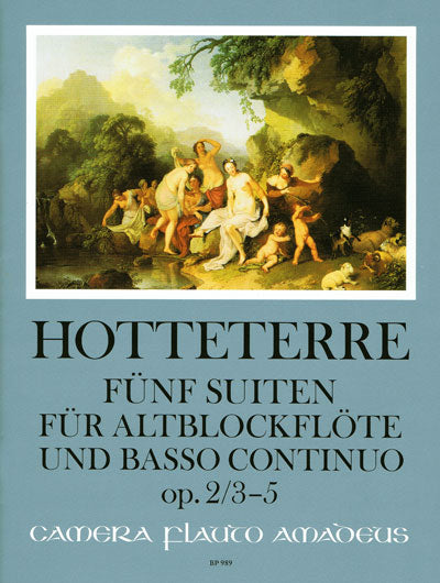 Hotteterre- Five Suites Op 2 for Flute and Basso Continuo
