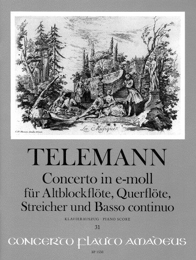 Telemann- Concerto in E Minor for Two Flutes and Basso Continuo