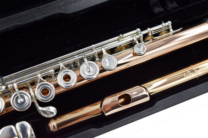 Brannen-Cooper 14K Rose Gold Pre-Owned Flute with 18K Rose Gold Lafin Headjoint-c9013