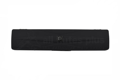 Black closed Burkart flute hard case 