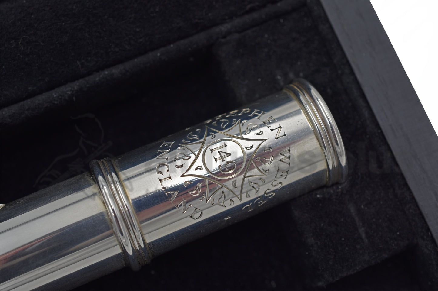 Stephen Wessel Handmade Silver Flute with Stainless Steel Mechanism ROEB Pre-owned c7795