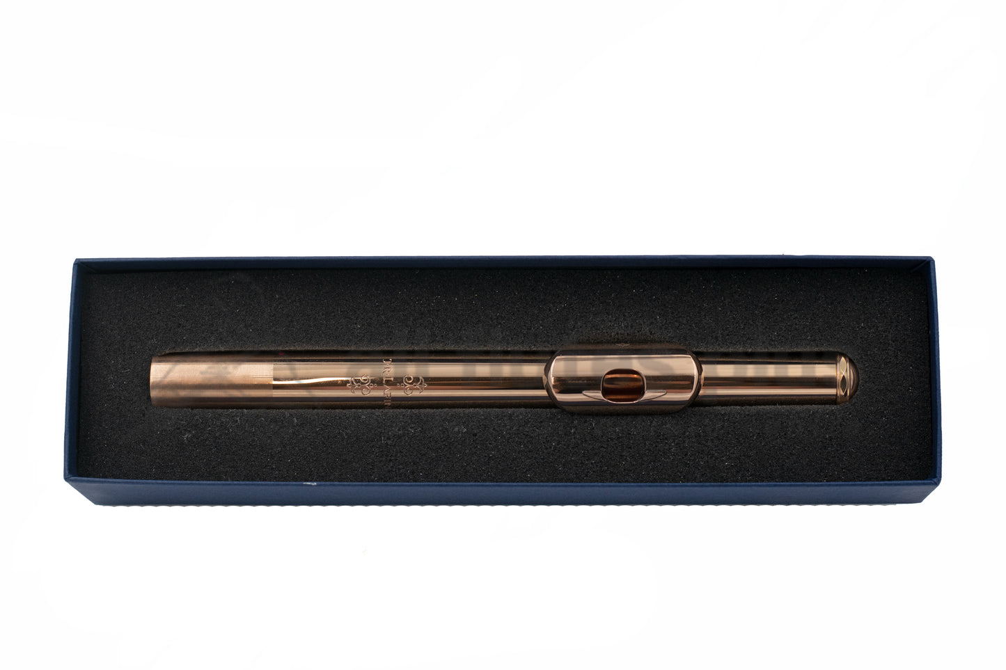J. R. Lafin Headjoint 14K Rose Gold Tube with 14K Rose Gold Lip Plate, Riser and Adler Wings C7810