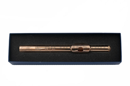 J. R. Lafin Headjoint 14K Rose Gold Tube with 14K Rose Gold Lip Plate, Riser and Adler Wings C7810