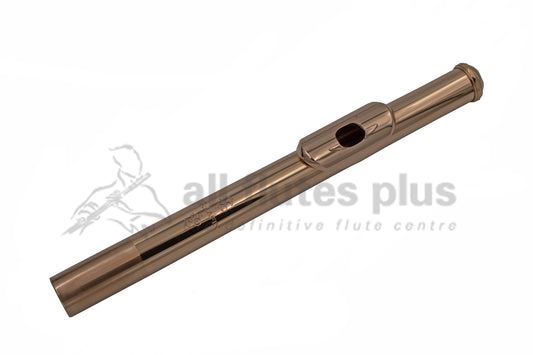 J. R. Lafin Headjoint 14K Rose Gold Tube with 14K Rose Gold Lip Plate, Riser and Adler Wings C7810