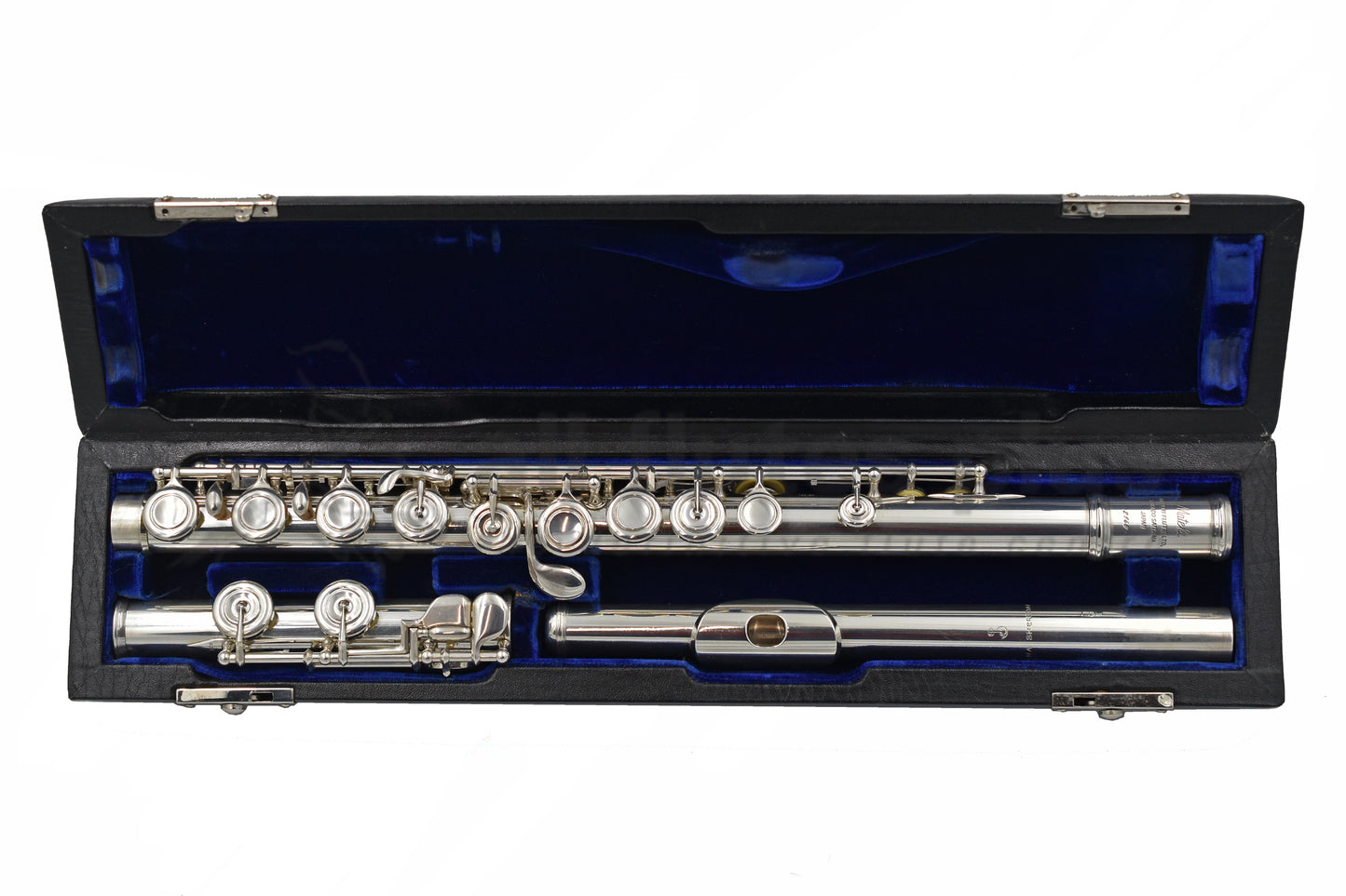 Pre-Owned Mateki All Silver Flute with Dana Sheridan Silver Headjoint with 14K Gold Riser C7856