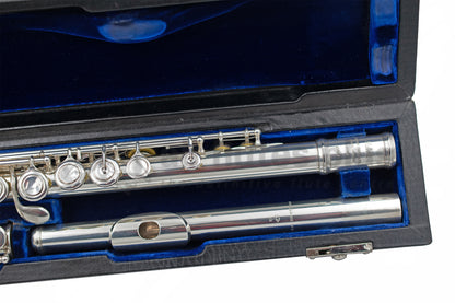 Pre-Owned Mateki All Silver Flute with Dana Sheridan Silver Headjoint with 14K Gold Riser C7856