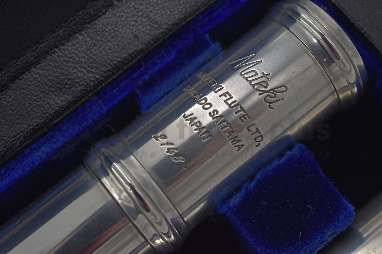 Pre-Owned Mateki All Silver Flute with Dana Sheridan Silver Headjoint with 14K Gold Riser C7856