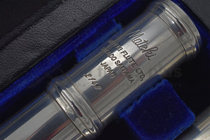 Pre-Owned Mateki All Silver Flute with Dana Sheridan Silver Headjoint with 14K Gold Riser C7856