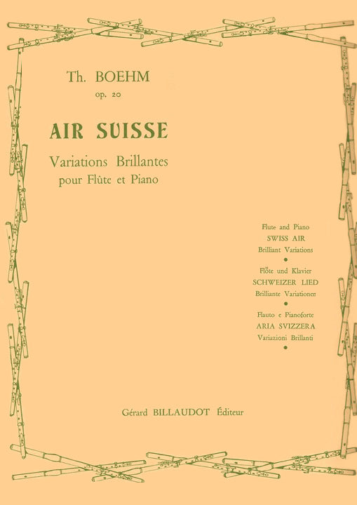 Boehm Air Suisse Opus 20 Variations Brilliantes- Flute and Piano