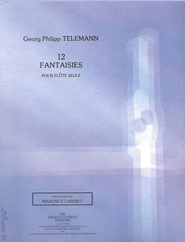 Telemann- 12 Fantasies for Solo Flute (Billaudot)