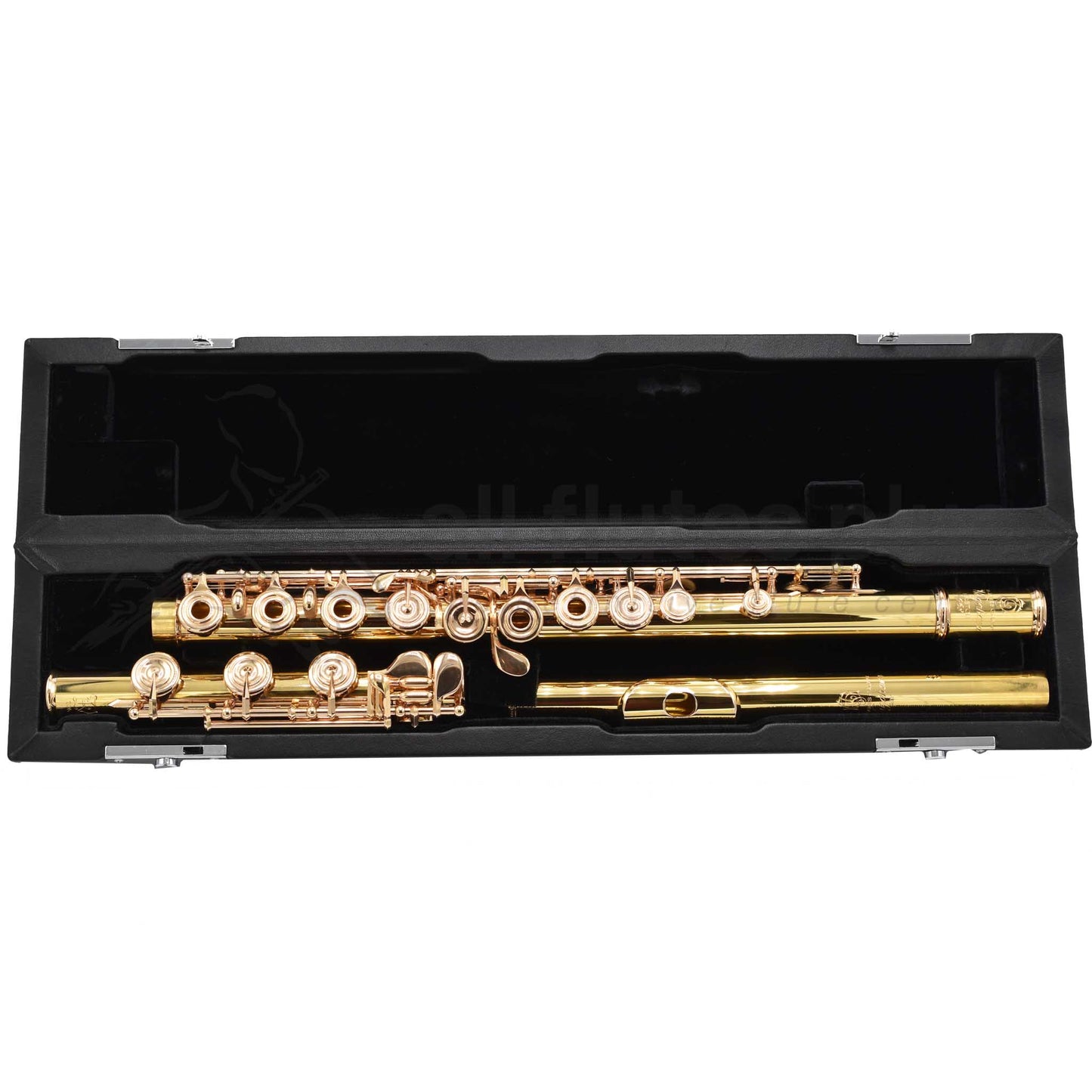 Nagahara Pre-owned 20K Gold Flute With 14K Mechanism ROEB Platinum Riser Heavy Crown C7864
