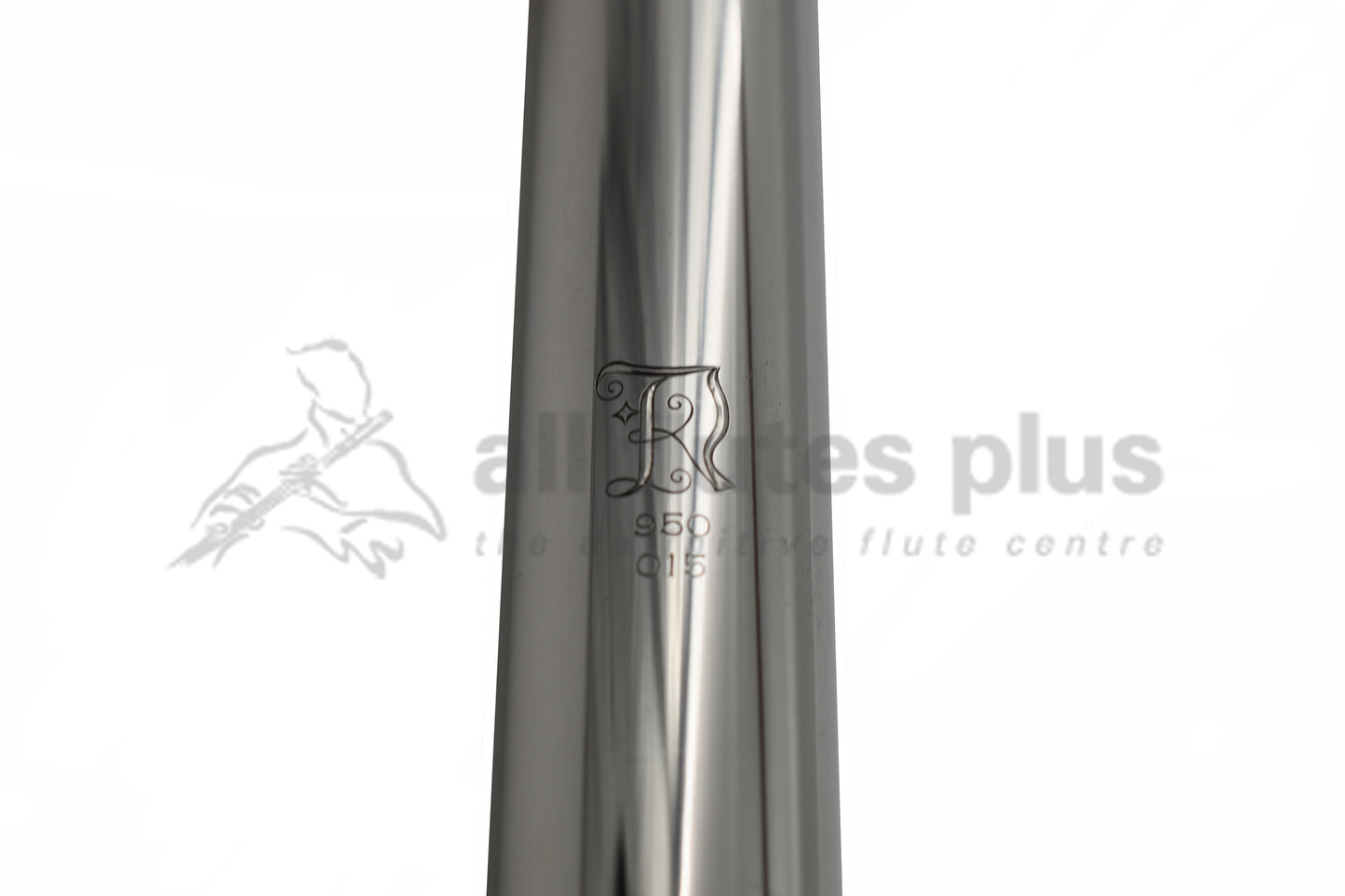 Pre-owned Nagahara .950 Silver Headjoint, 14K Lip Plate, 18K White Gold Extended Riser C7880
