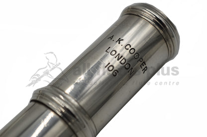 Albert Cooper Handmade Silver Closed Hole Flute Pre-owned Embouchure re-cut by Andrew Oxley C7909