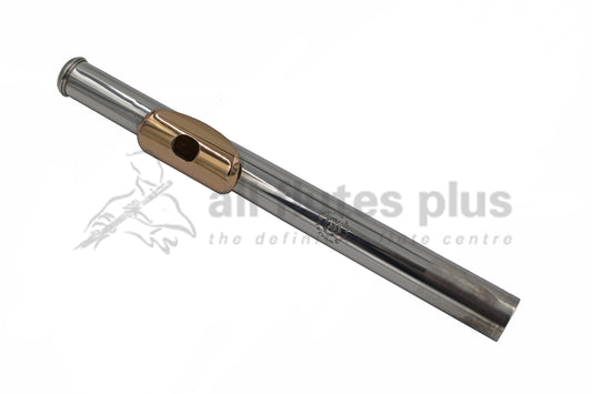 William Simmons Silver Headjoint with Gold Lip and Riser C7920