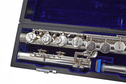 Pre-owned Sankyo silver plated Alto Flute with .925 Silver Headjoint and Albert Cooper lip plate C7941