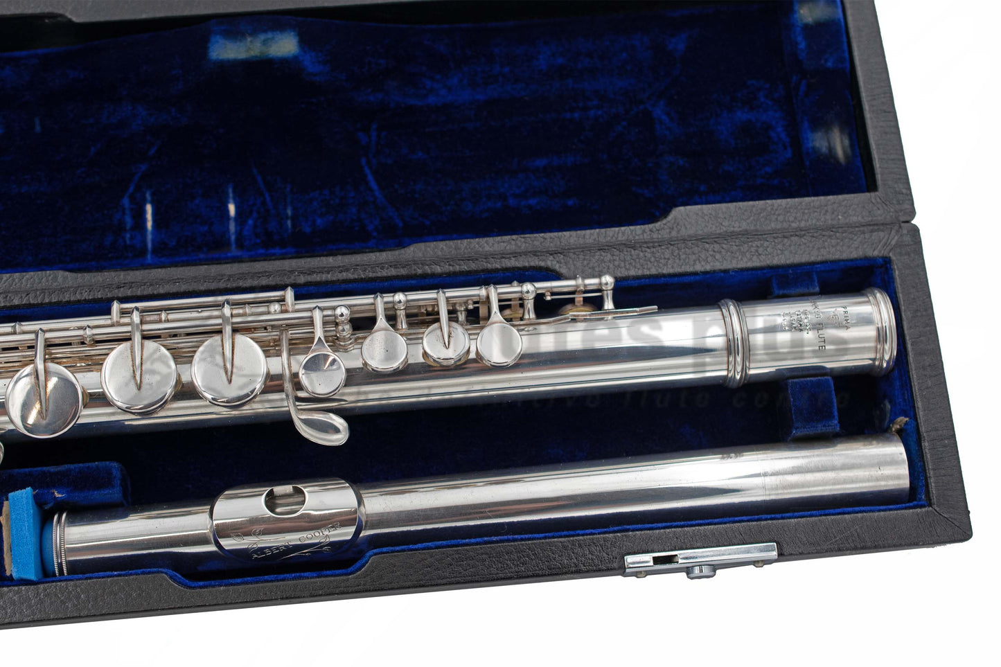 Pre-owned Sankyo silver plated Alto Flute with .925 Silver Headjoint and Albert Cooper lip plate C7941