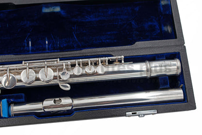 Pre-owned Sankyo silver plated Alto Flute with .925 Silver Headjoint and Albert Cooper lip plate C7941