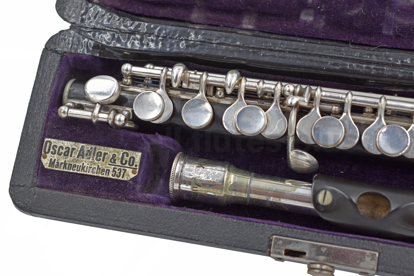 Oscar Adler Grenadilla Piccolo with Reform Lip Metal Headjoint Pre-owned C7951