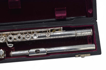 John Lunn Full Silver Handmade Flute with .950 Silver Nagahara Headjoint Pre-Owned C7967