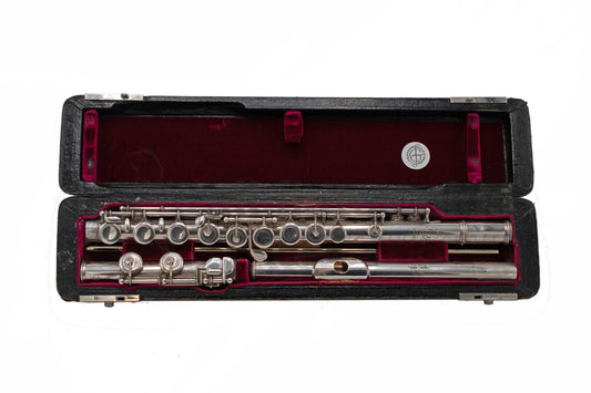 Flute Makers Guild Solid Silver Handmade Pre-owned Flute C8003