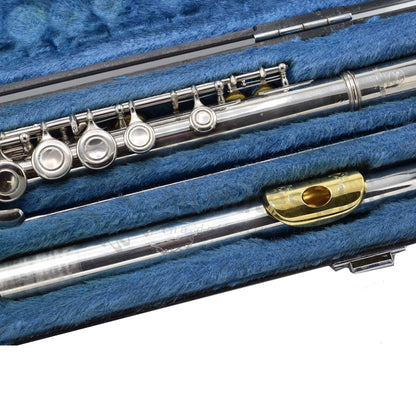 Yamaha YFL21N Pre-owned Flute With Armstrong .925 Silver Headjoint with Gold Plated Lip Plate C8035