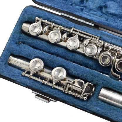 Yamaha YFL21N Pre-owned Flute With Armstrong .925 Silver Headjoint with Gold Plated Lip Plate C8035
