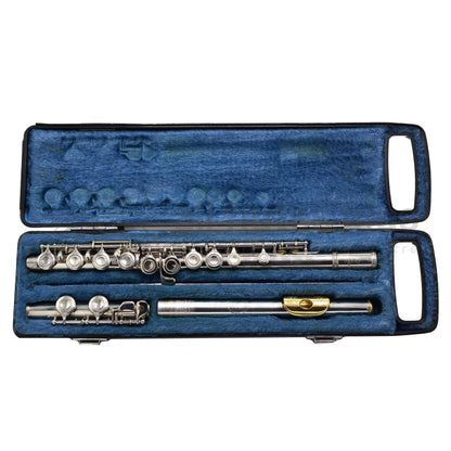 Yamaha YFL21N Pre-owned Flute With Armstrong .925 Silver Headjoint with Gold Plated Lip Plate C8035