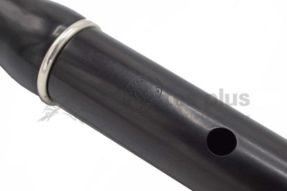 Tony Millyard Traditional Keyless Grenadilla Flute in D, Rudall Rose Model with Sterling Silver rings C8037