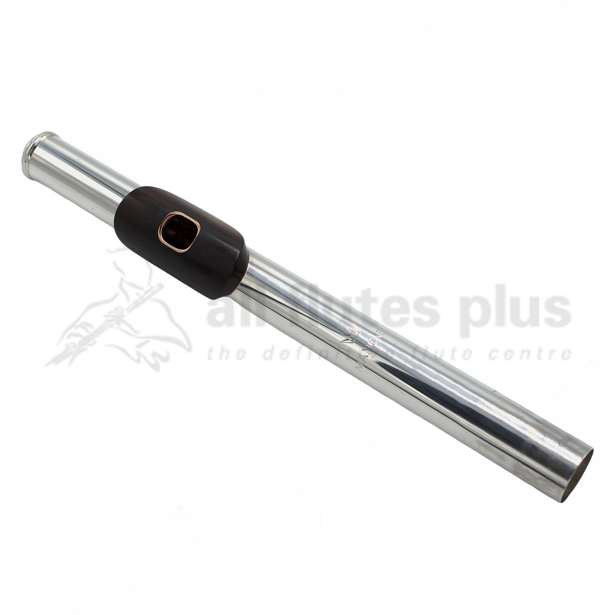 Pre-owned Mancke Silver Headjoint with Cocus Wood Lip & 18K Gold Riser C8069