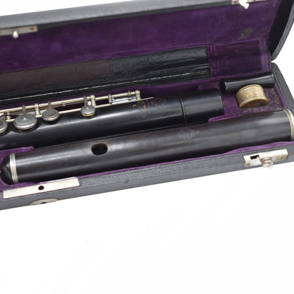 Pre-owned V.K.S Czechia Grenadilla Wood Flute C8165