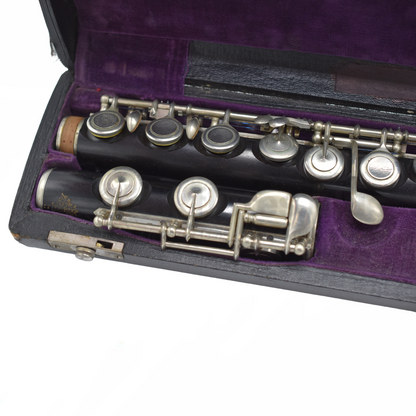 Pre-owned V.K.S Czechia Grenadilla Wood Flute C8165