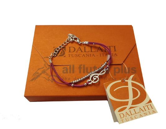 Treble Clef Leather Bracelet
