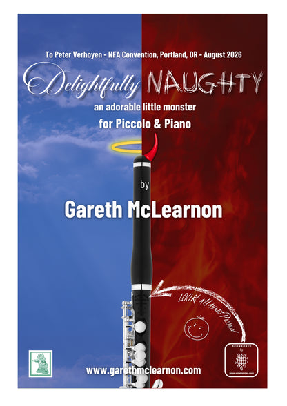 McLearnon- Delightfully Naughty for Piccolo and Piano