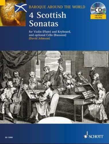 Four Scottish Sonatas for Flute/Violin and Piano with optional Cello/Bassoon with playalong CD