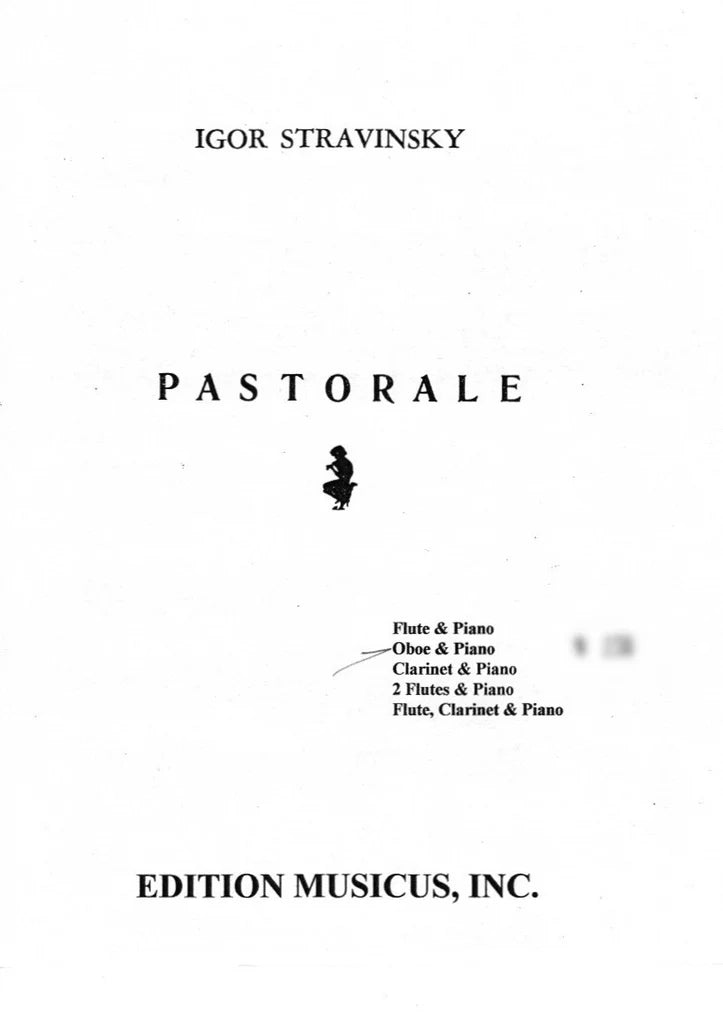 Stravinsky- Pastorale for Flute, Clarinet, Bassoon and Piano