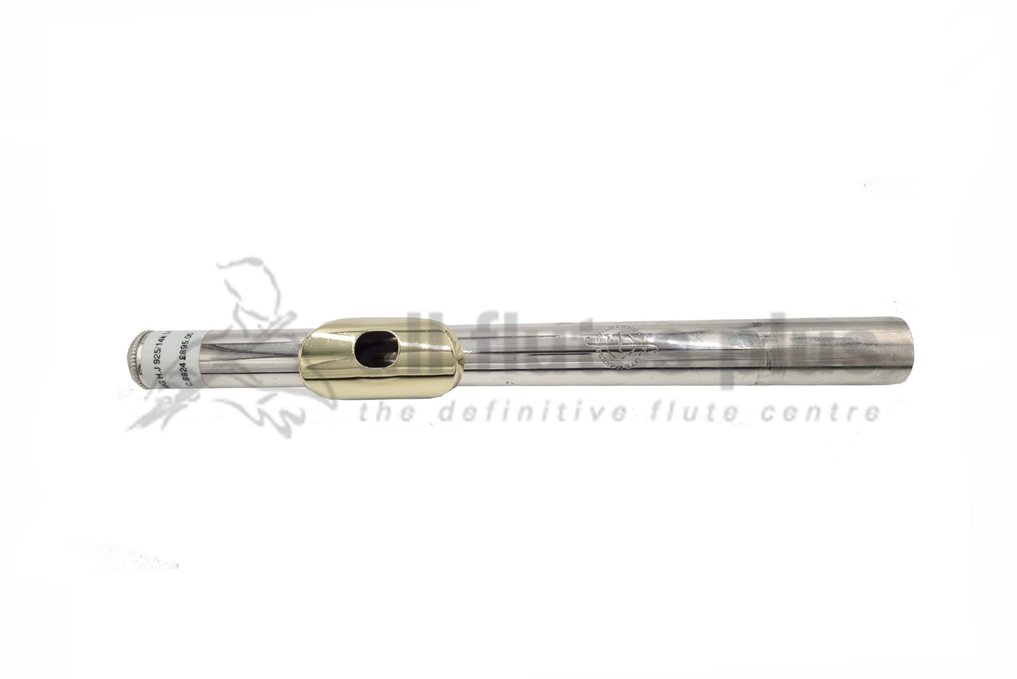 FMG 925 Silver Secondhand Head Joint with 14K Lip-plate-c8824