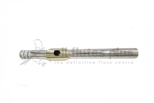 FMG 925 Silver Secondhand Head Joint with 14K Lip-plate-c8824